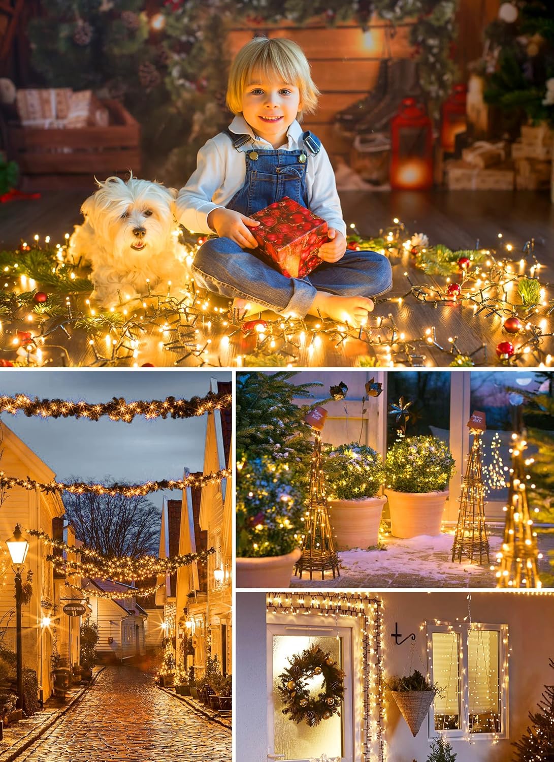 Solar String Lights Outdoor | 23 ft