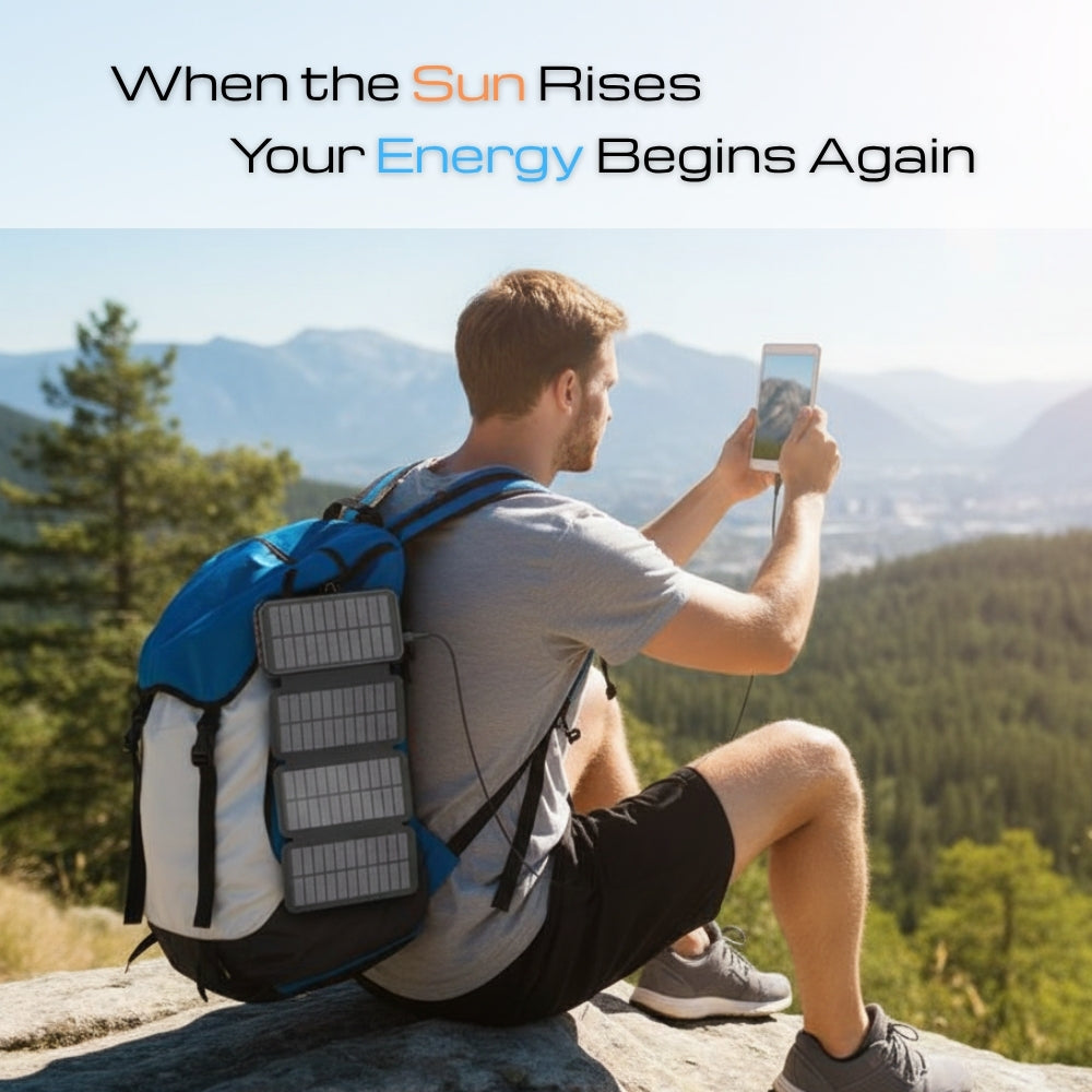 FOLDABLE SOLAR PANEL POWER BANK