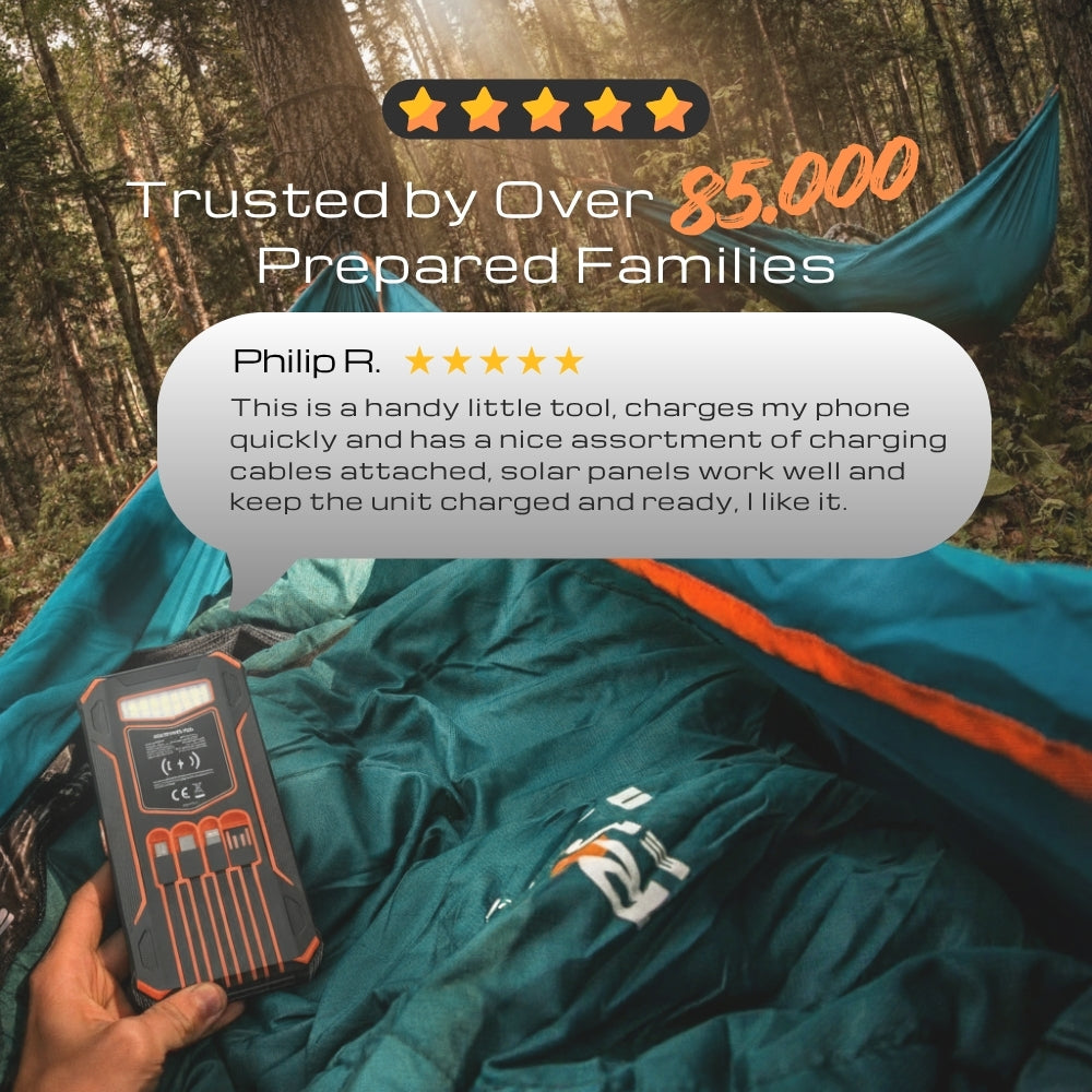 FOLDABLE SOLAR PANEL POWER BANK