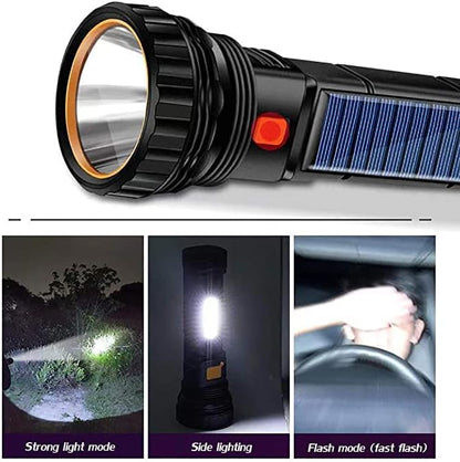 Solar Led Flashlight | 2 Pack