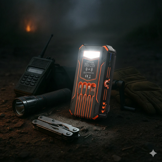 SOLAR POWER BANK - 4 PANEL CHARGER