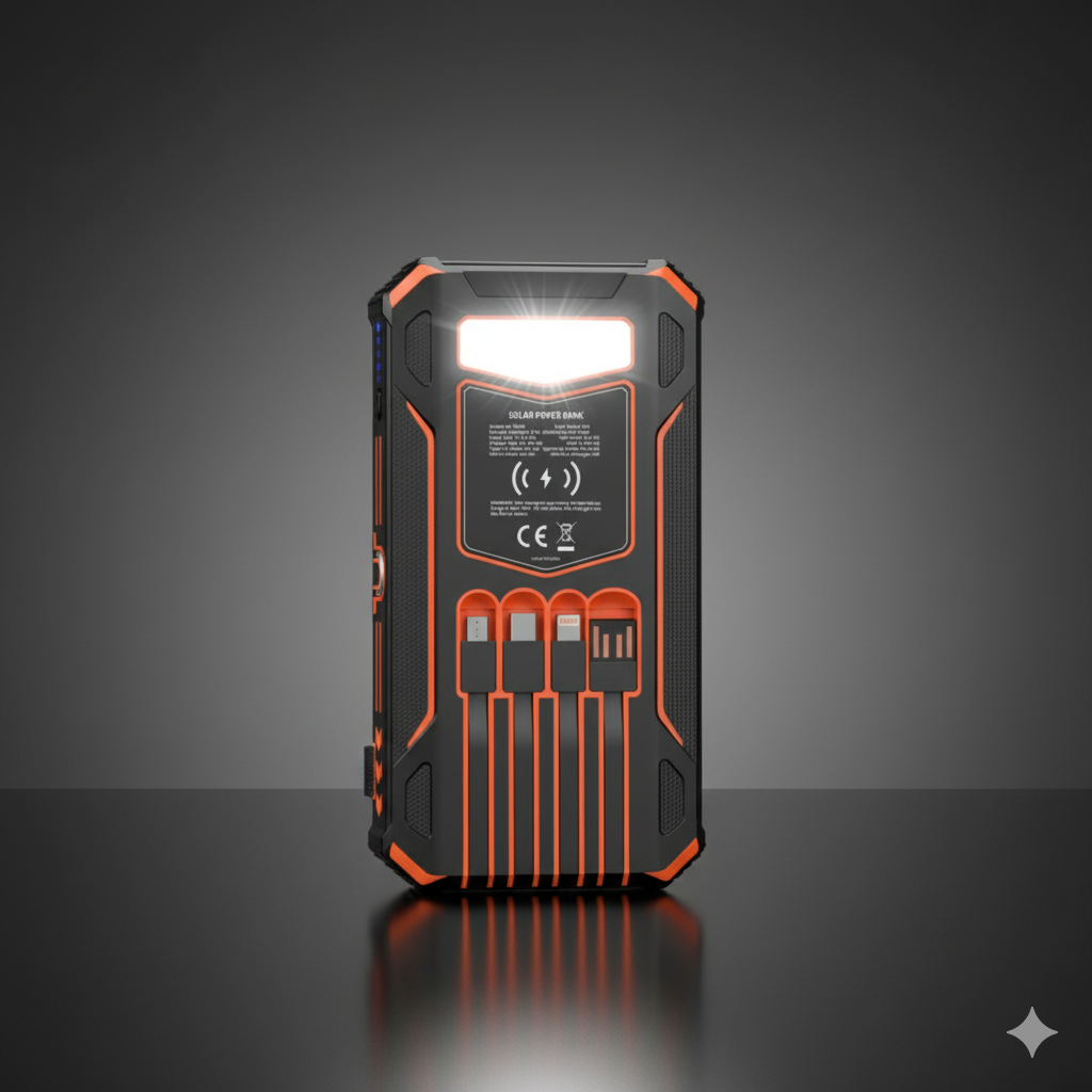 FOLDABLE SOLAR PANEL POWER BANK