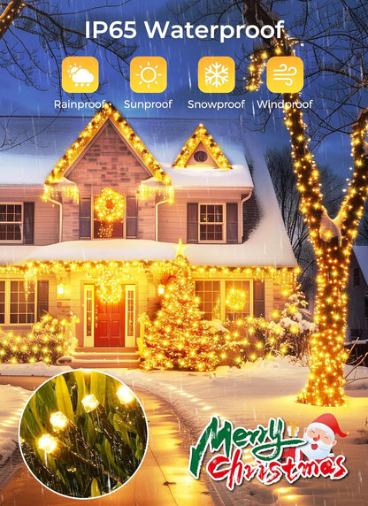 Solar String Lights Outdoor | 23 ft