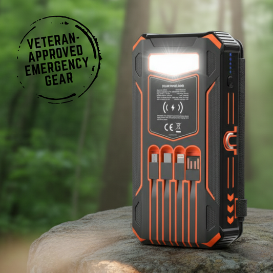 SOLAR POWER BANK - 4 PANEL CHARGER